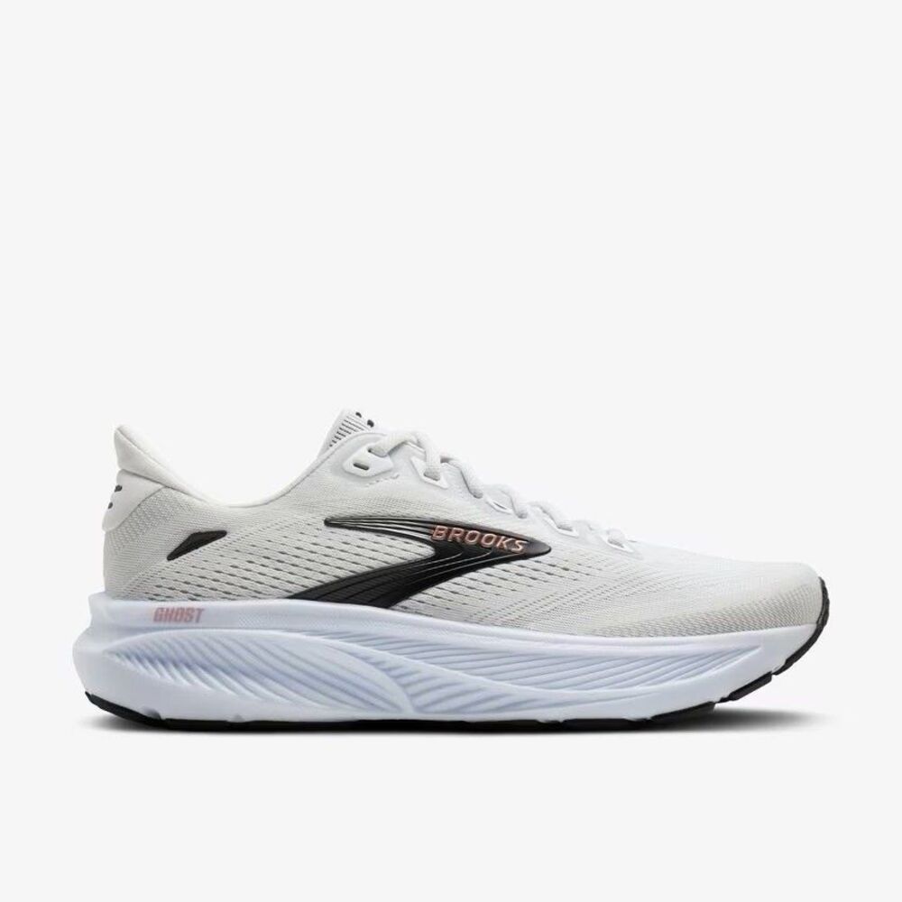 *Brand New* Brooks Running Women’s Ghost 18 White/Black/Rose Gold Size 8
